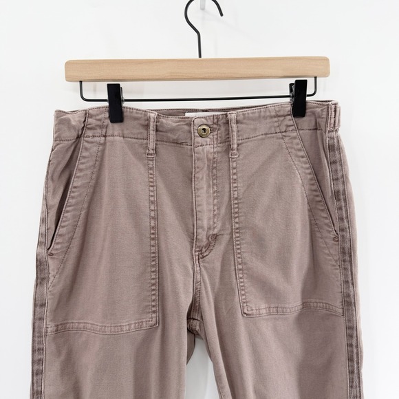 Pistola Mara Straight Leg Capri Utility Pants in Mauve Purple Size 29 - Picture 4 of 8